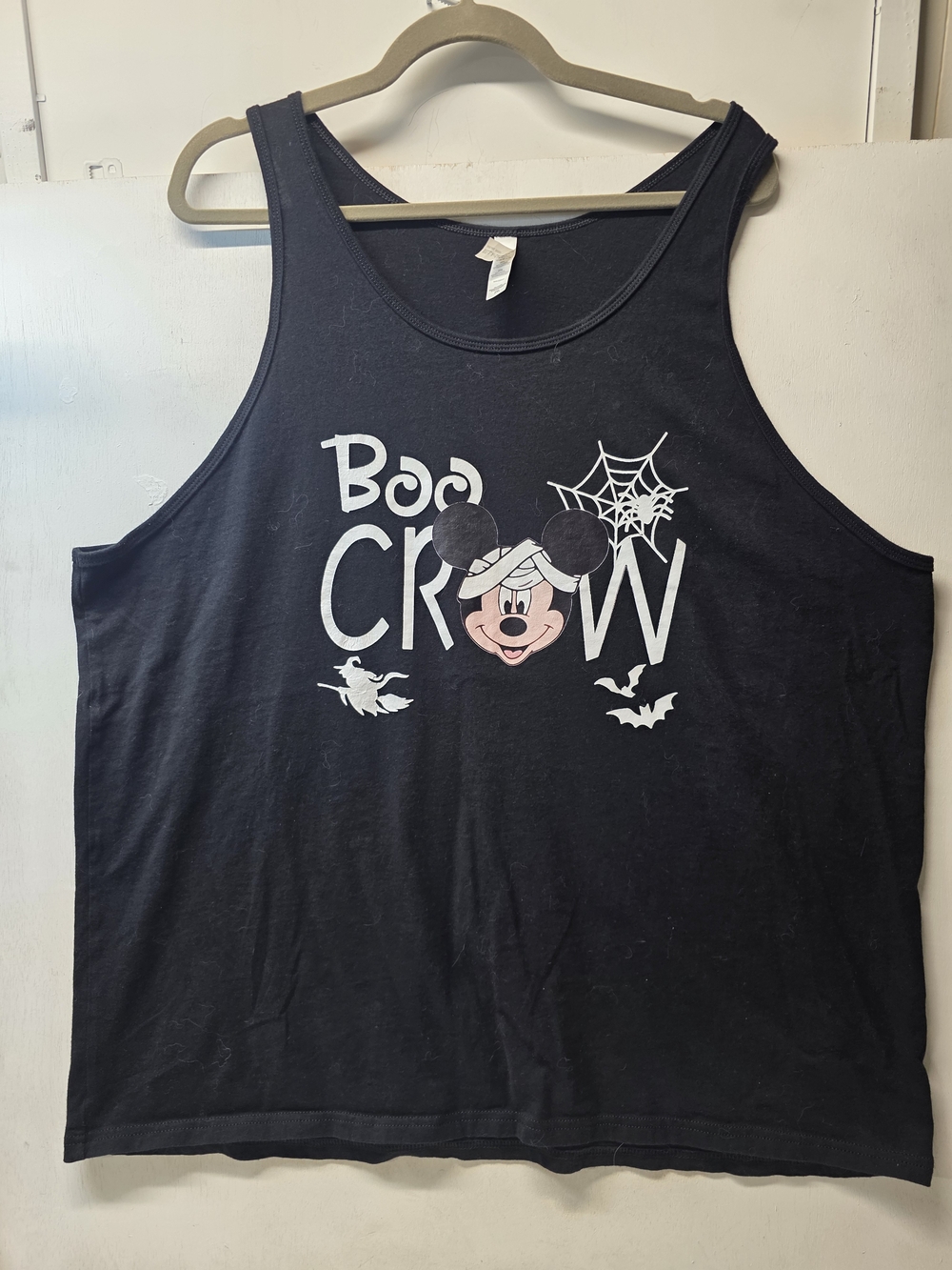 Mickey Mouse Boo Crew Halloween Tank Top Bella Canvas Black 2XL
